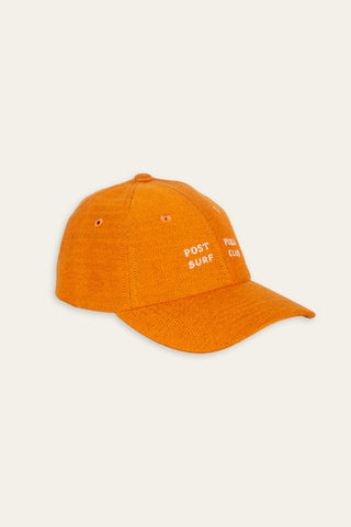 Textured orange upcycled cap