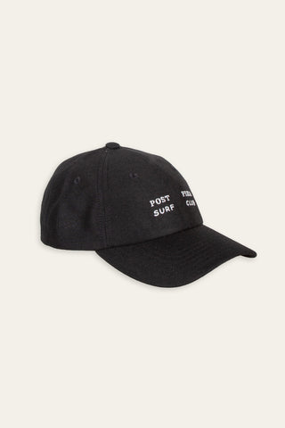 Bold black upcycled cap