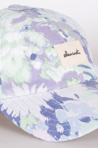 Soft lilac floral upcycled kids cap