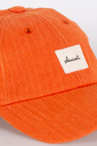 Cheerful orange upcycled kids cap
