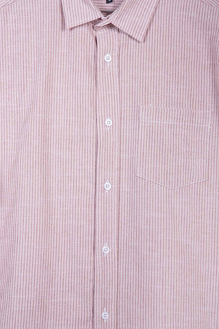 Soft pink checkered upcycled skjorte