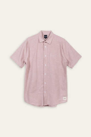 Soft pink checkered upcycled skjorte