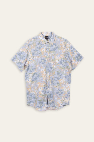 Fresh pastel floral upcycled skjorte