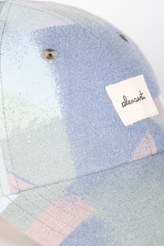 Cool pastel blue upcycled cap