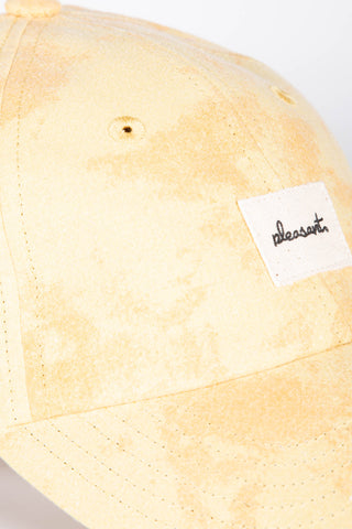 Muted yellow upcycled cap