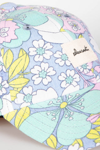 Charming pastel multicolored upcycled kids cap