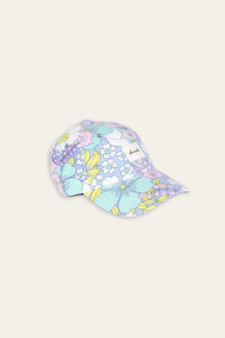 Charming pastel multicolored upcycled kids cap