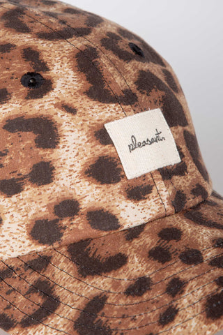 Cheating cheetah upcycled cap