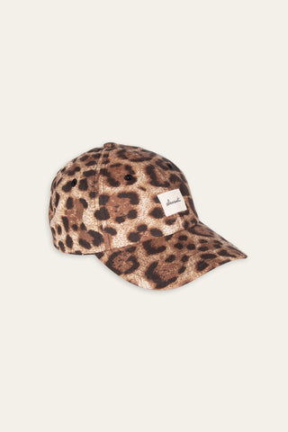 Cheating cheetah upcycled cap