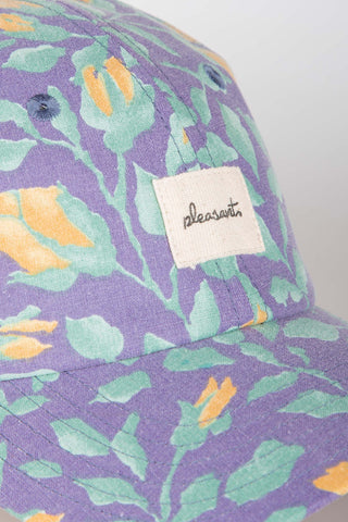 Heritage floral purple upcycled cap