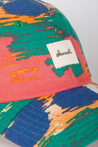 Patchwork multicolored upcycled cap