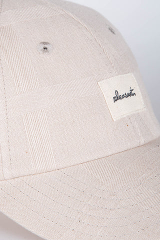Brushed beige upcycled cap