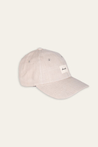 Brushed beige upcycled cap
