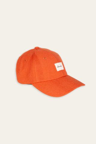 Brushed orange upcycled cap