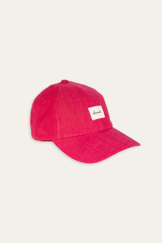 Brushed pink upcycled cap