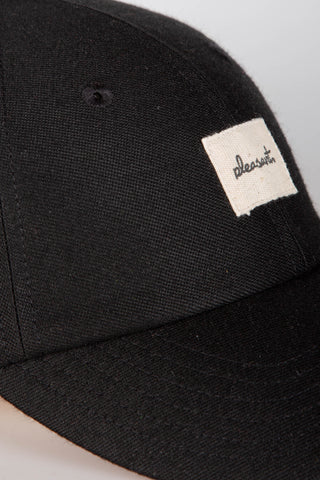 Minimal black upcycled cap