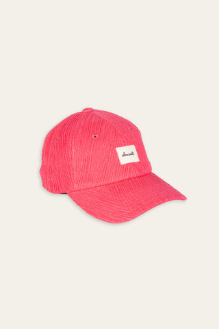 Ribbed pink upcycled cap
