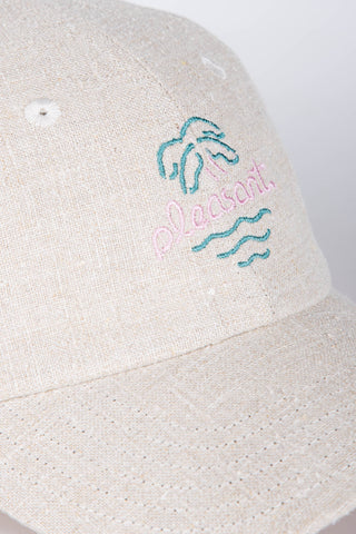 Beach bar grey upcycled cap
