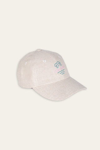 Beach bar grey upcycled cap