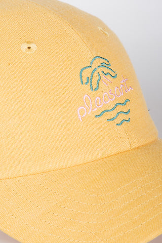 Beach bar yellow upcycled cap