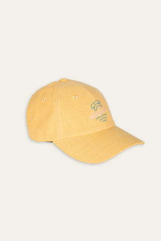 Beach bar yellow upcycled cap