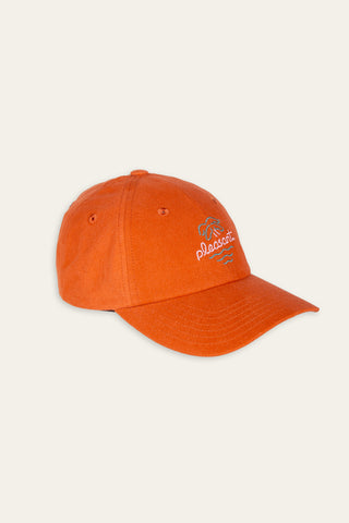 Beach bar orange upcycled cap