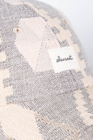 Woven checkered grey upcycled cap