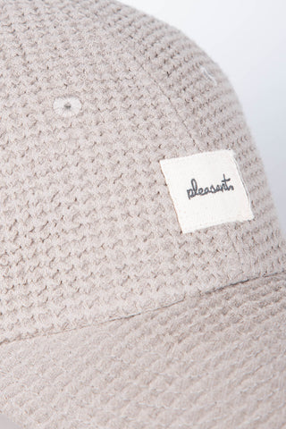 Woven beige upcycled cap