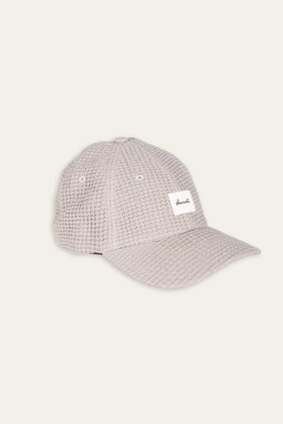 Woven beige upcycled cap