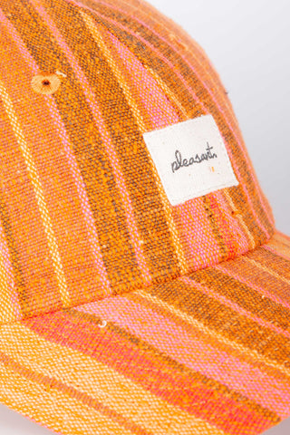 Marled orange upcycled cap