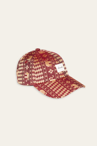 Bohemian godess upcycled cap