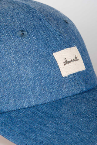 Marled blue upcycled cap