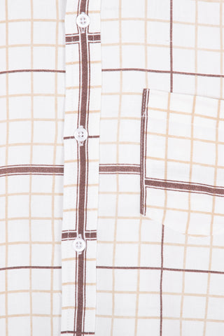 Crisp white upcycled shirt