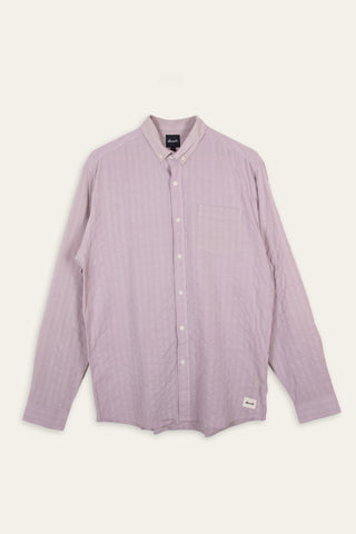 Textured lavender upcycled shirt