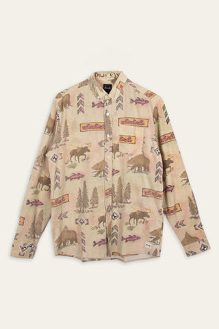 Camp fire upcycled shirt