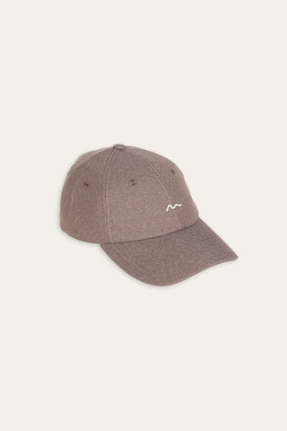 Hills waves brown upcycled cap