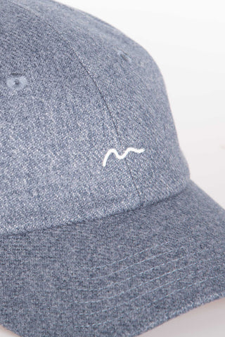 Hills waves soft blue upcycled cap
