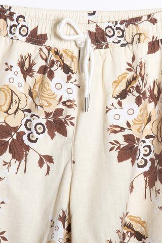 Charming beige upcycled shorts