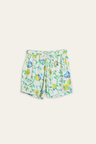 Charming multicolored upcycled shorts