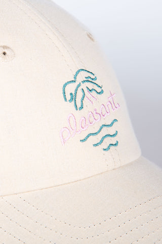 Beach bar beige upcycled cap