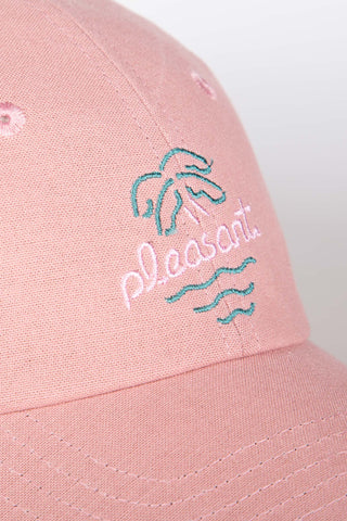 Beach bar dust pink upcycled cap