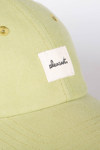 Laid-back green upcycled cap