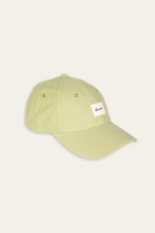 Laid-back green upcycled cap