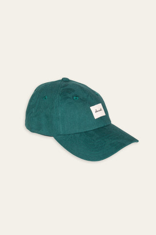 Muted teal upcycled cap