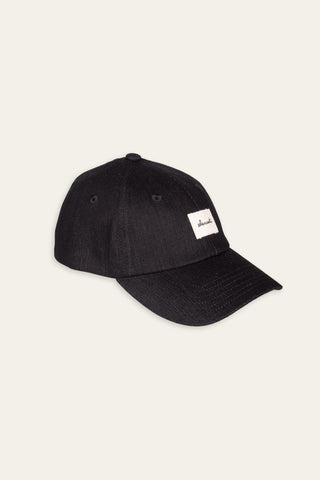 Black clean upcycled cap