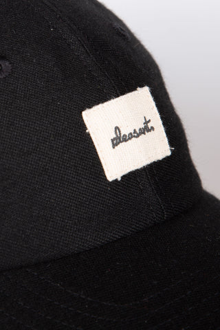 Refined black upcycled cap