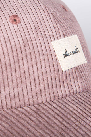 Purple corduroy upcycled cap