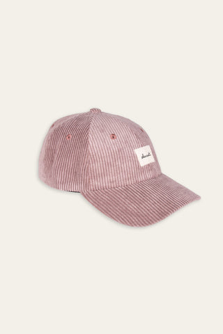 Purple corduroy upcycled cap