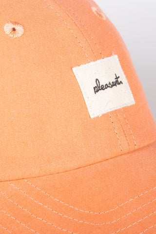 Vibrant orange upcycled cap