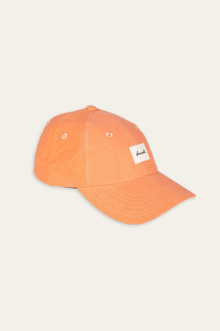 Vibrant orange upcycled cap